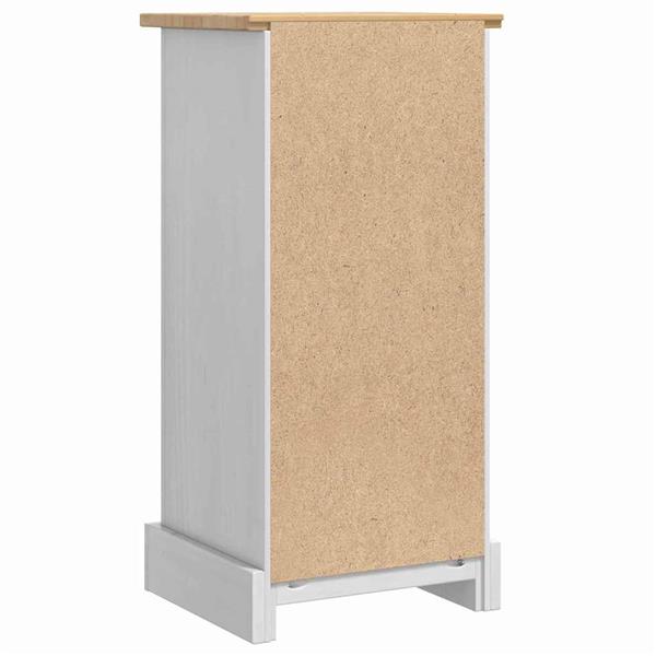 Grote foto vidaxl nachtkastje met lade wit 35 x 32 5 x 74 cm massief grenenhout huis en inrichting complete slaapkamers