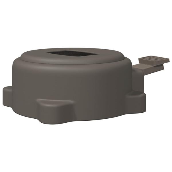 Grote foto vidaxl parasolvoet zilver 23 x 14 x 6 cm tuin en terras overige tuin en terras