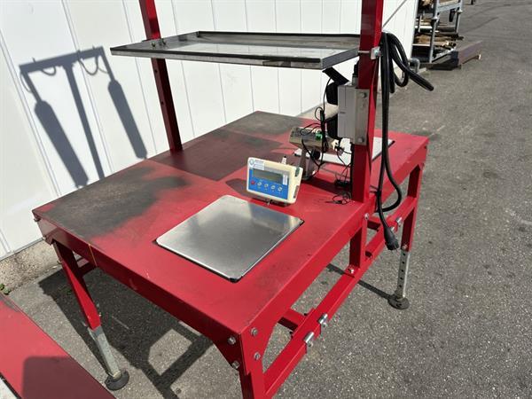 Grote foto taks dubbele werktafel met 2 weegschalen agrarisch tuinbouw