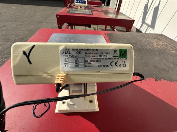 Grote foto taks dubbele werktafel met 2 weegschalen agrarisch tuinbouw