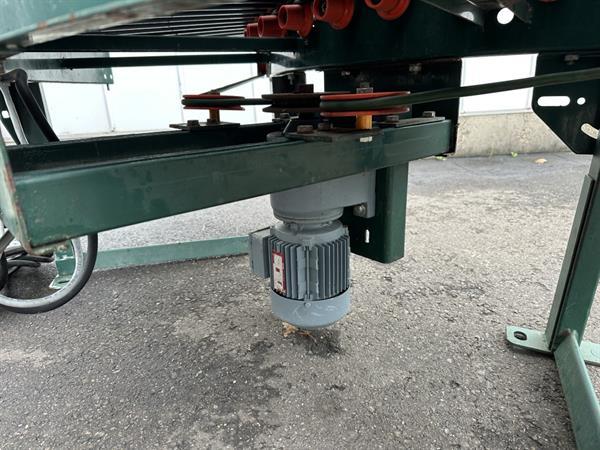 Grote foto douw rollenbaan aangedreven bocht 90 agrarisch transportbanden