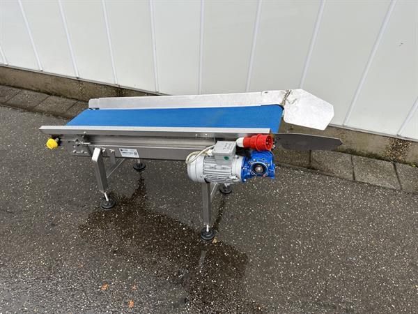 Grote foto transportband roestvrij staal 120 x 30 cm agrarisch transportbanden