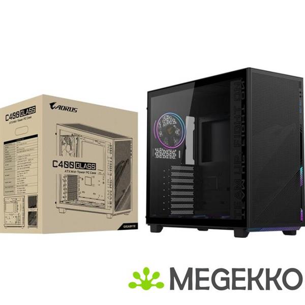 Grote foto gigabyte c400 glass computers en software behuizingen en kasten