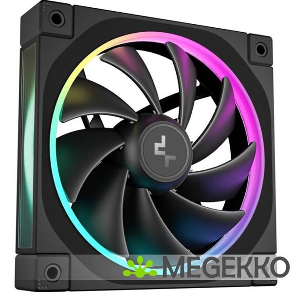 Grote foto deepcool fl12 3 in 1 computer behuizing ventilator 12 cm zwart 3 stuk s computers en software overige computers en software