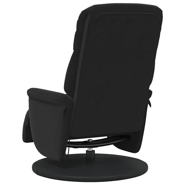 Grote foto vidaxl massage recliner stoel zwart 91 x 71 x 105.5 cm fluweel huis en inrichting stoelen