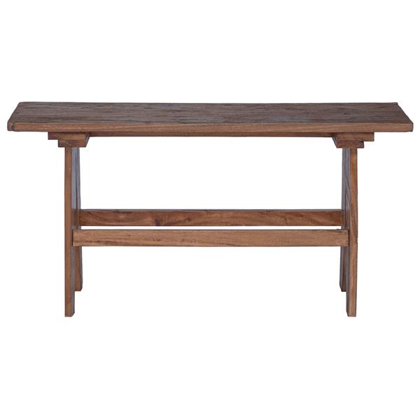 Grote foto vidaxl bank naturel 100 x 30 x 50 cm massief gerecycled hout huis en inrichting overige huis en inrichting