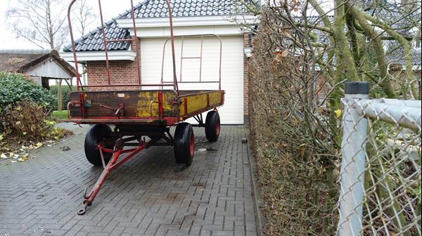 Grote foto miedema bt30 schamelwagen met originele hooirekken agrarisch aanhangwagens