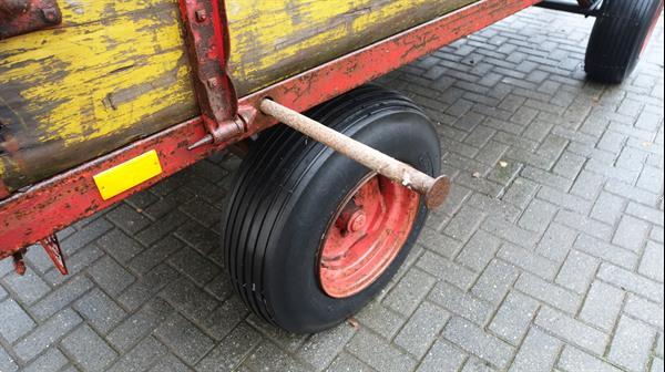 Grote foto miedema bt30 schamelwagen met originele hooirekken agrarisch aanhangwagens
