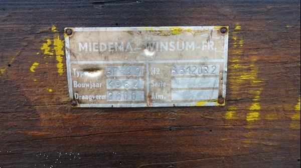 Grote foto miedema bt30 schamelwagen met originele hooirekken agrarisch aanhangwagens