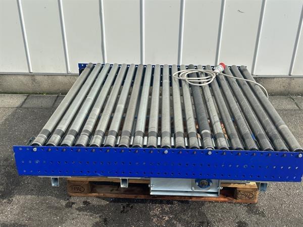 Grote foto budde aangedreven rollenbaan 145 x 145 cm agrarisch transportbanden