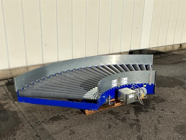 Grote foto budde aangedreven rollenbaanbocht 90 agrarisch transportbanden