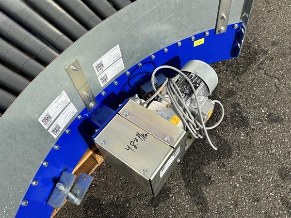 Grote foto budde aangedreven rollenbaanbocht 90 agrarisch transportbanden