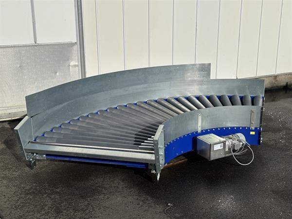 Grote foto budde aangedreven rollenbaanbocht 90 agrarisch transportbanden