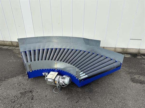 Grote foto budde aangedreven rollenbaanbocht 90 agrarisch transportbanden