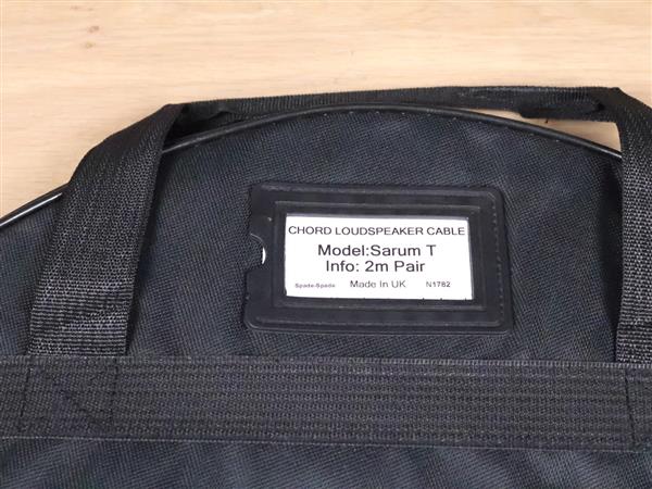 Grote foto chord company sarum t highend audio speaker cables 2 0 metre audio tv en foto onderdelen en accessoires