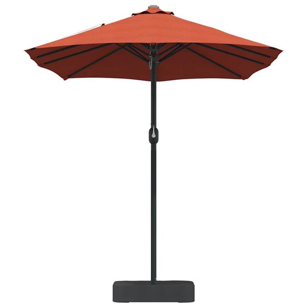 Grote foto vidaxl tuinparasol terracotta 385 x 209 x 244 cm polyester en staal tuin en terras overige tuin en terras
