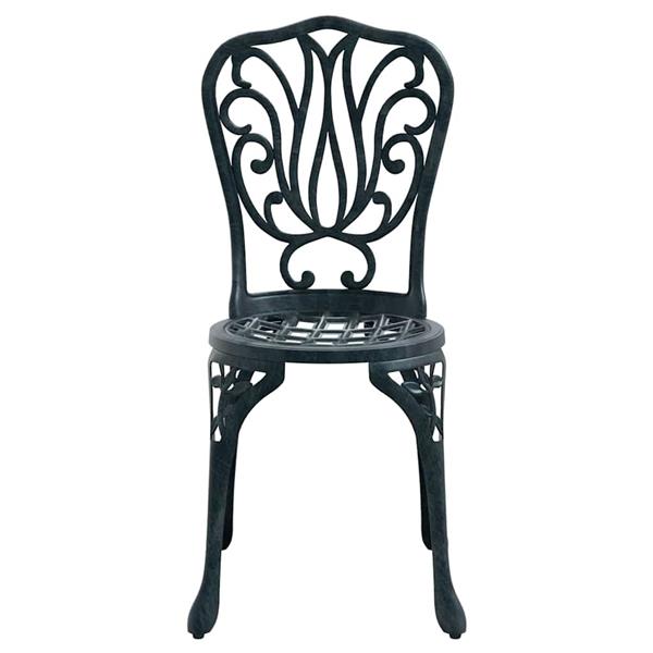 Grote foto vidaxl tuin bistro set 3 pcs groen aluminium tuin en terras tuinmeubelen