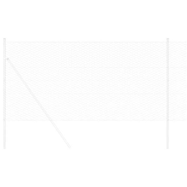 Grote foto vidaxl hexagon hek zilver 0 5 x 100 m gegalvaniseerd staal tuin en terras hekken en schuttingen