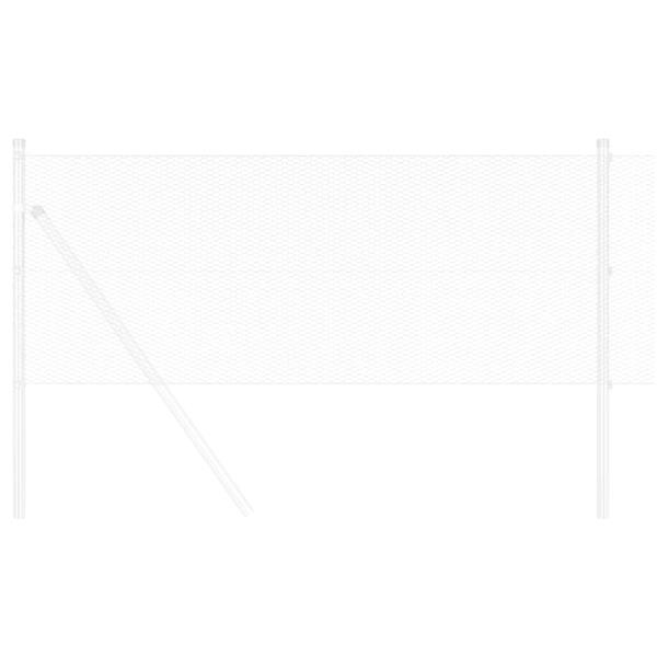 Grote foto vidaxl hexagon hek zilver 0 4 x 25 m gegalvaniseerd staal tuin en terras hekken en schuttingen