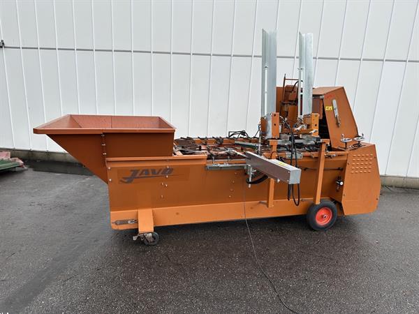 Grote foto javo standaard potmachine met dubbele pneumatische potdispenser en uitwerper agrarisch tuinbouw