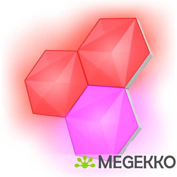 Grote foto trust gxt 903 vybz rgb hexagon light panels 3 pack uitbreidingsset computers en software overige computers en software