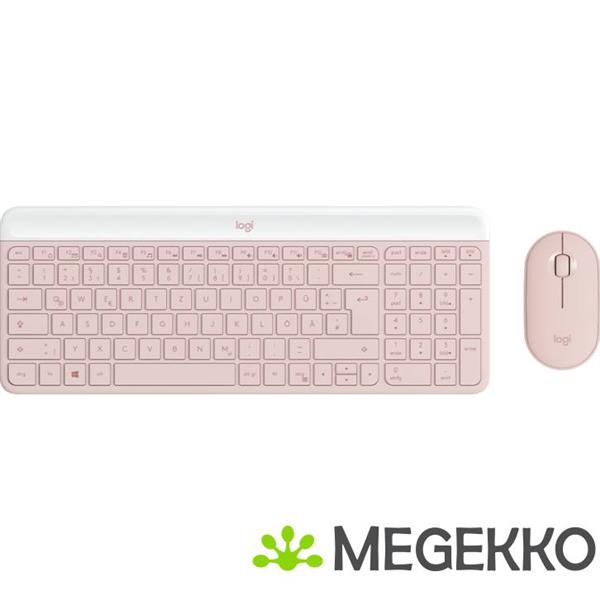 Grote foto logitech mk470 slim combo toetsenbord qwertz computers en software overige computers en software