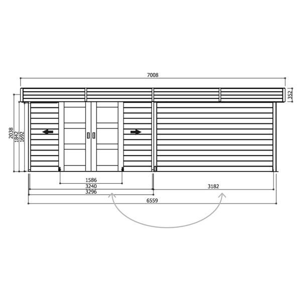 Grote foto nieuw modern tuinhuis arhus s8387 tuin en terras tuinhuisjes en blokhutten