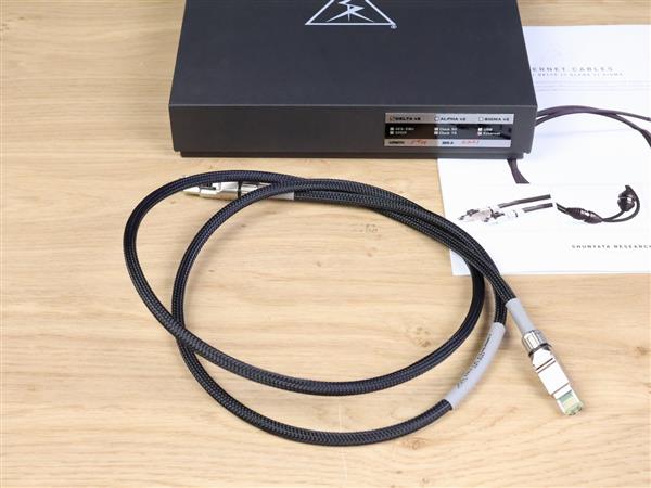 Grote foto shunyata research delta v2 ethernet rj e network cable 1 5 metre audio tv en foto onderdelen en accessoires