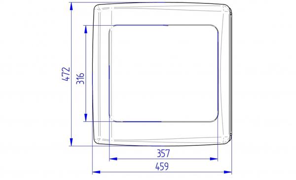 Grote foto thule vent 12v translucent 40x40cm caravans en kamperen caravan accessoires