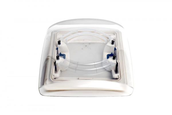 Grote foto mpk dakluik visionvent s eco wit 28x28cm vliegenhor caravans en kamperen caravan accessoires