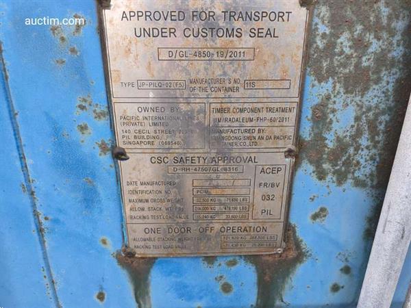 Grote foto zeecontainer jp pilq 02 f5 doe het zelf en verbouw containers