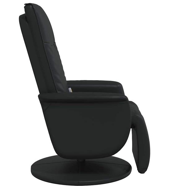 Grote foto vidaxl massage recliner stoel zwart 71 x 90 x 105 cm nep leer huis en inrichting stoelen