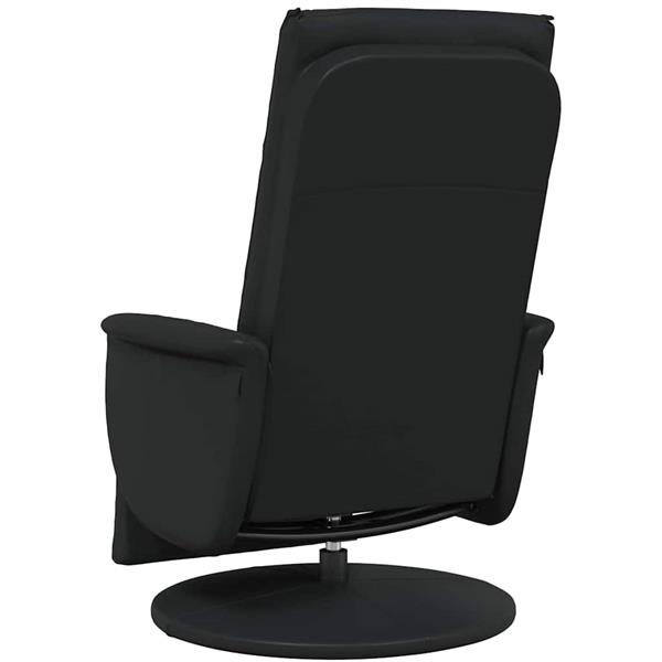 Grote foto vidaxl massage recliner stoel zwart 71 x 90 x 105 cm nep leer huis en inrichting stoelen
