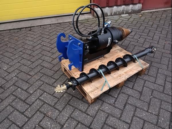 Grote foto hydraulische grondboor cw05 opname minigraver doe het zelf en verbouw aanbouwdelen
