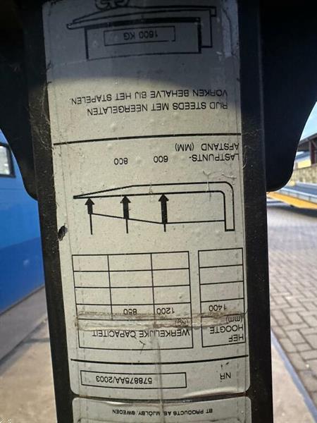 Grote foto vs 22552 elektrische stapelaar bt s12f initi le lift doe het zelf en verbouw hefwerktuigen