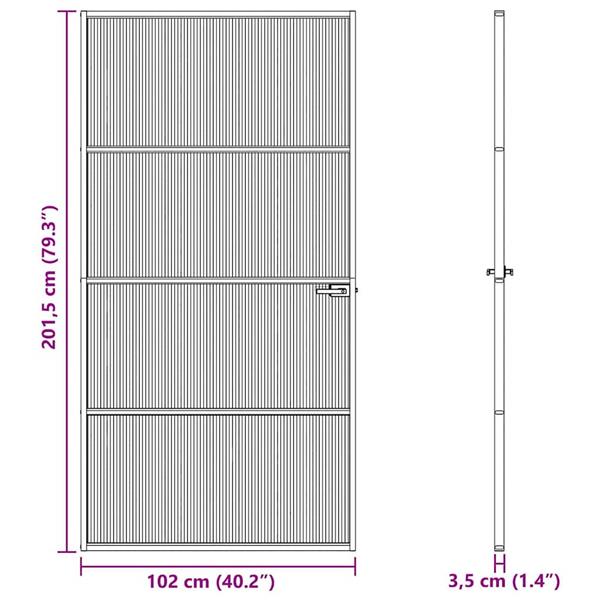 Grote foto vidaxl aluminium doe het zelf en verbouw deuren en horren