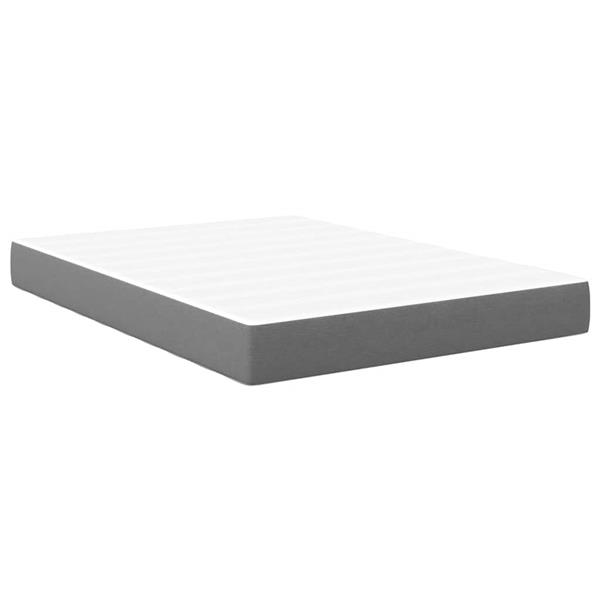 Grote foto vidaxl bedmatras met matras lichtgrijs 140 x 190 cm stof antiek en kunst stoelen en banken