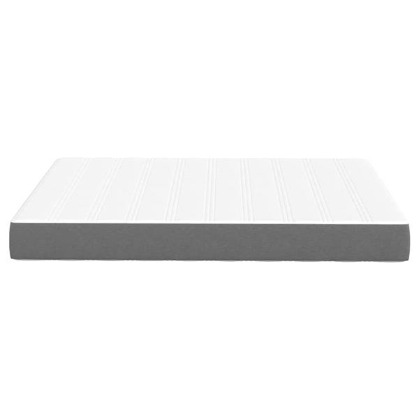 Grote foto vidaxl bedmatras met matras lichtgrijs 140 x 190 cm stof antiek en kunst stoelen en banken