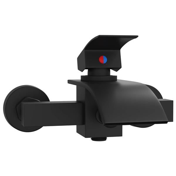 Grote foto vidaxl douchemengkraan zwart g 1 2 inch doe het zelf en verbouw sanitair