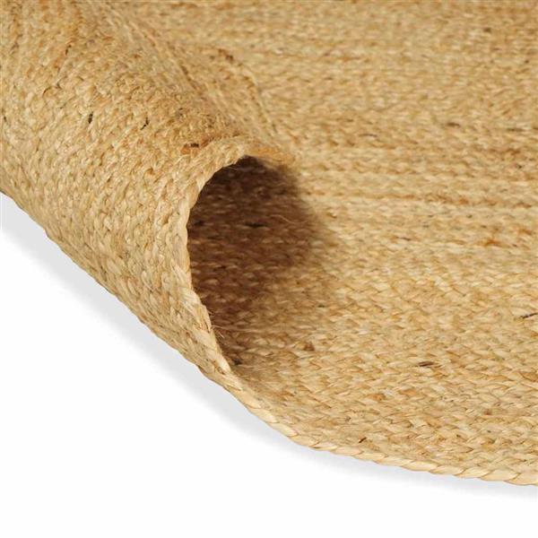 Grote foto vidaxl vloerkleden ovaal naturel 122 x 183 cm jute huis en inrichting vloerbedekking en kleden