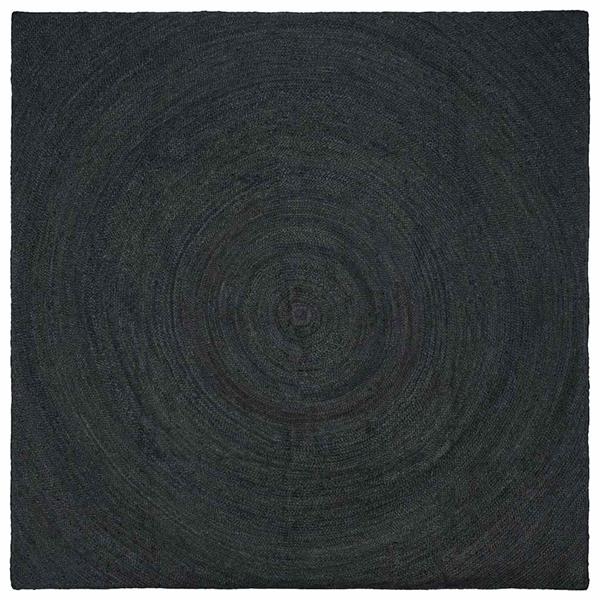 Grote foto vidaxl vloerkleden vierkant donkergrijs 240 x 240 cm jute huis en inrichting vloerbedekking en kleden