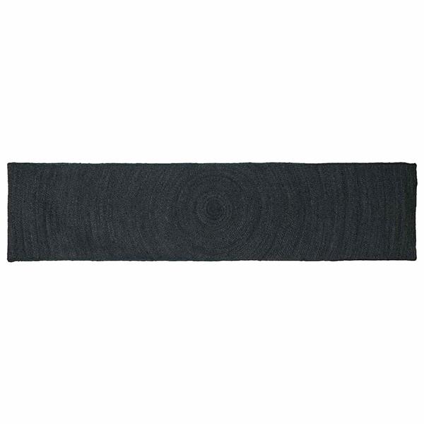 Grote foto vidaxl vloerkleden donkergrijs 60 x 200 cm jute huis en inrichting vloerbedekking en kleden