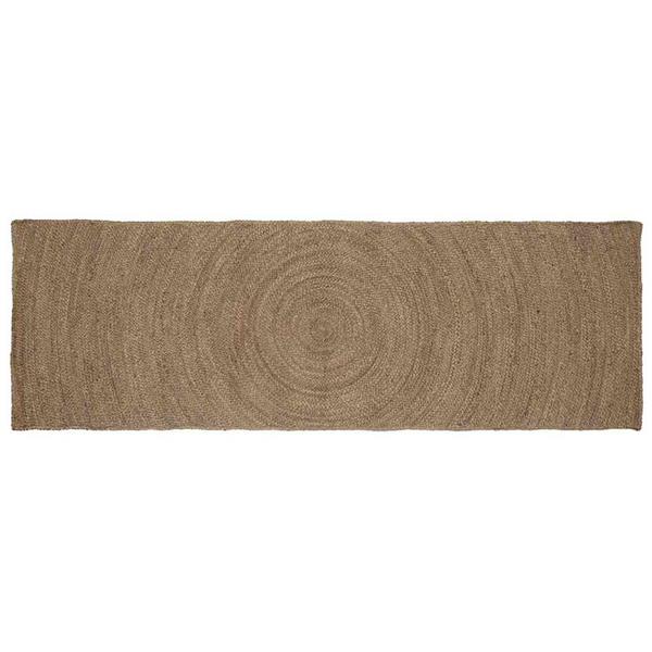 Grote foto vidaxl vloerkleden grijs 60 x 200 cm jute huis en inrichting vloerbedekking en kleden