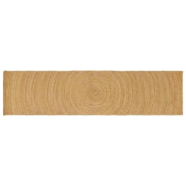 Grote foto vidaxl vloerkleden bruin 80 x 400 cm jute huis en inrichting vloerbedekking en kleden