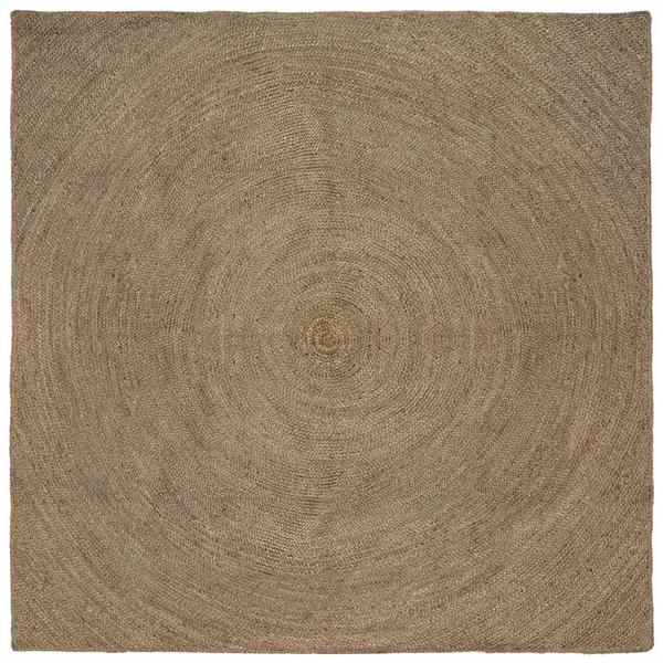 Grote foto vidaxl vloerkleden vierkant grijs 200 x 200 cm jute huis en inrichting vloerbedekking en kleden