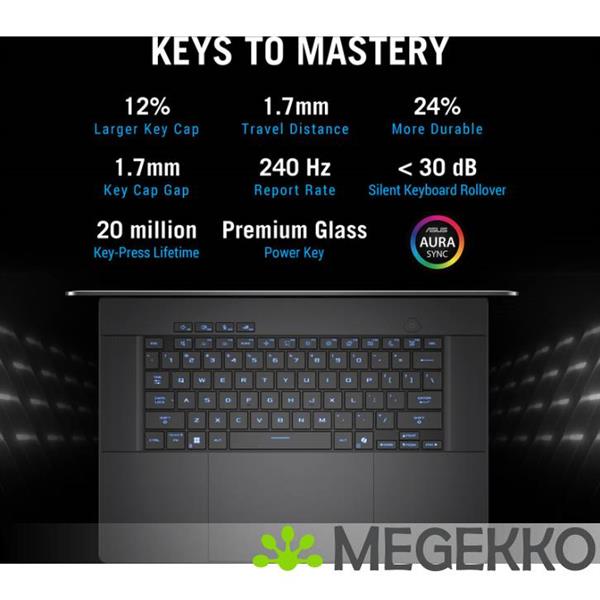 Grote foto asus rog zephyrus g16 gu605cr qr102w 16 core ultra 9 rtx 5070 ti gaming laptop computers en software overige computers en software