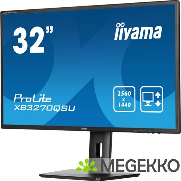 Grote foto iiyama prolite xb3270qsu b1 32 quad hd 100hz ips monitor computers en software overige computers en software