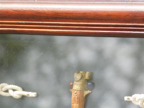 Grote foto maritieme wanddecoratie met scheepsknopen en klok 66 cm huis en inrichting woningdecoratie