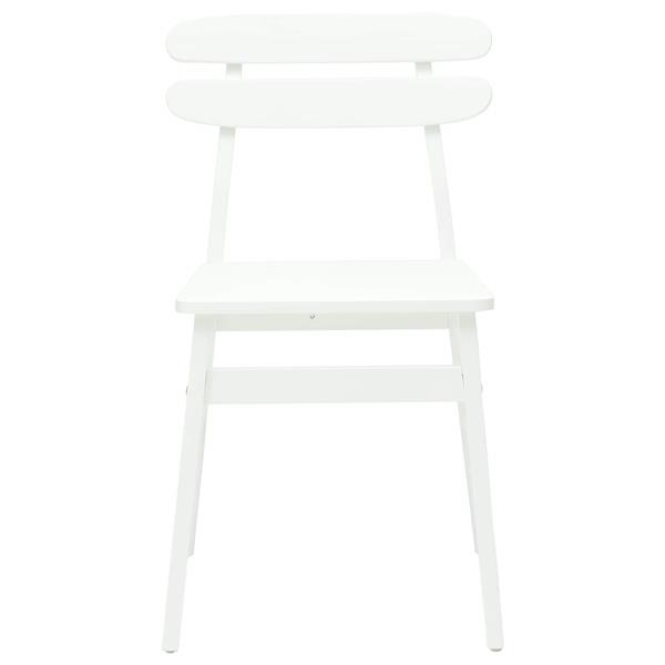 Grote foto vidaxl eetkamerstoel 2 pcs wit massief rubberhout huis en inrichting stoelen