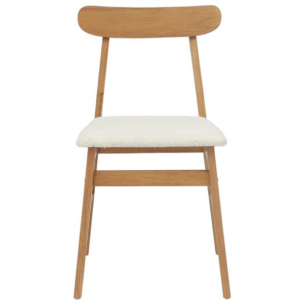 Grote foto vidaxl eetkamerstoel 2 pcs natuurlijk en licht massief rubberhout huis en inrichting stoelen